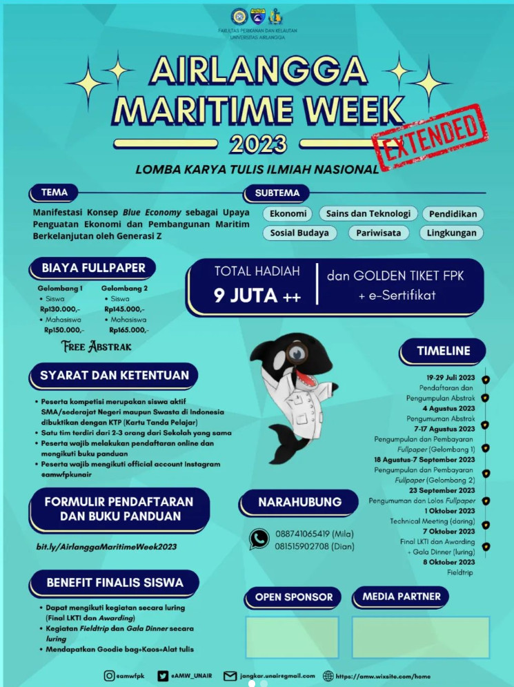 Airlangga Maritime Week 2023 (AMW): Increasing Interest in Research and Technology Among Students